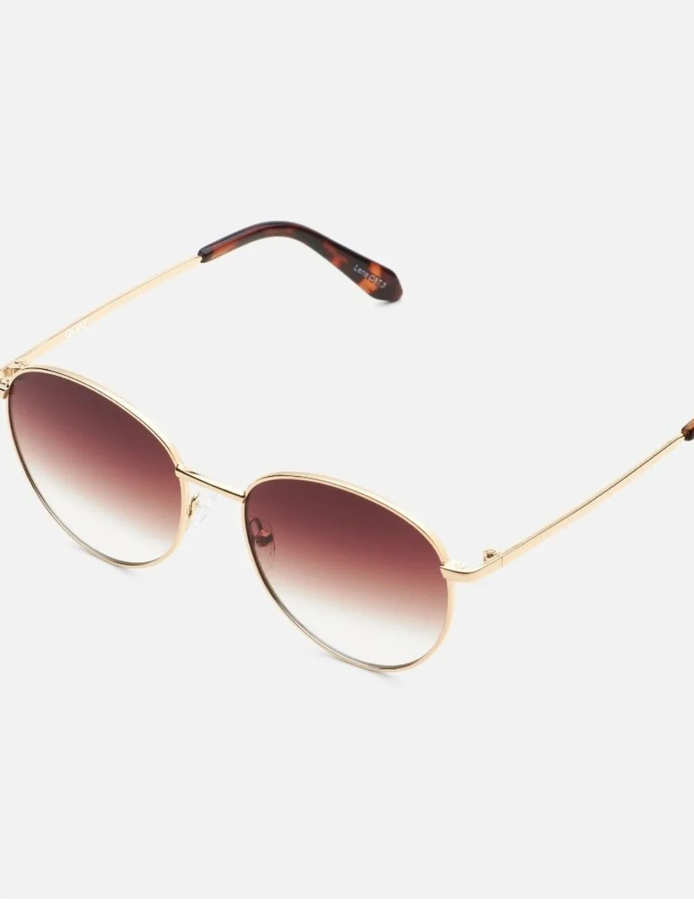 Quay Australia Loop Me In Sunglasses with Brown Gradient Lenses